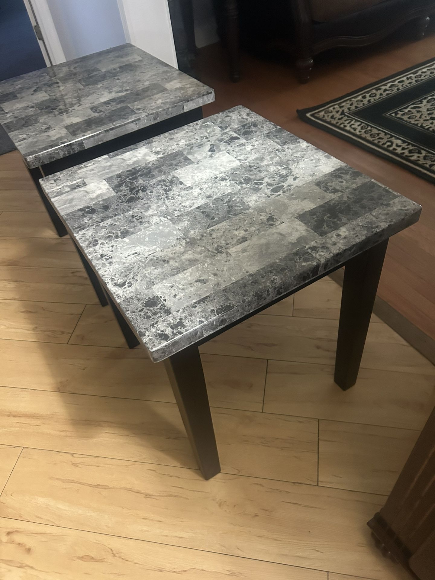 Marble Top Coffe Table Set