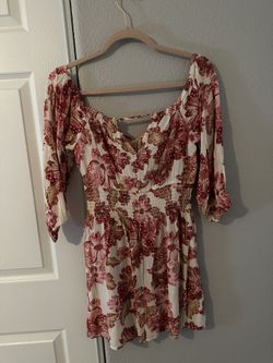 Pink Floral Dress