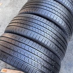 235/55r20 Pirelli Tires Cón 80% De Vida Las 4