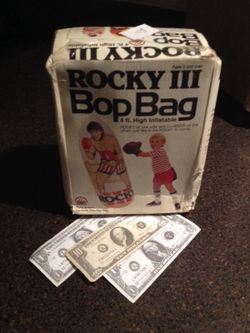 Boxing bag or bop bag Rocky III