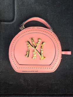 MLB NY Round Mini Handbag Pink