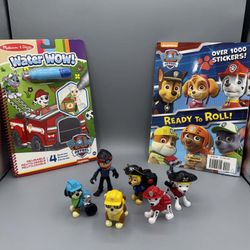 Paw Patrol figures, Water WOW! Activity Set & 1000 sticker &coloring book  