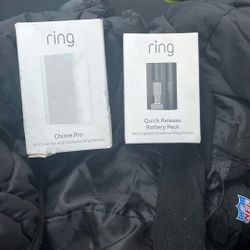 Ring Camera Chime Pro And Battery Pack
