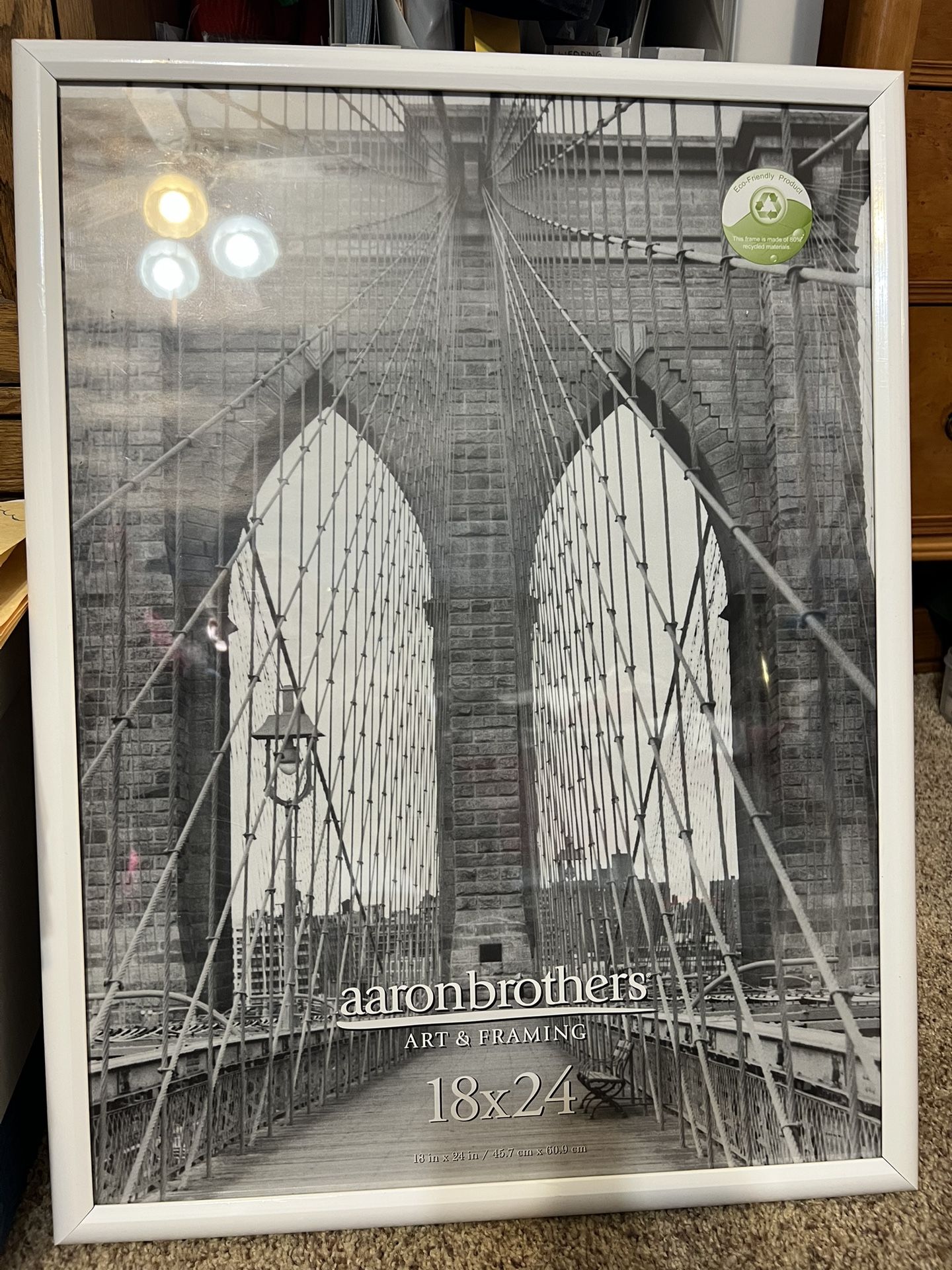 New White Poster Frame 18”x25” Aaron Brothers Brand