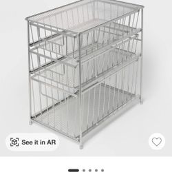 3- Tier Metal Storage For Under The Sink 