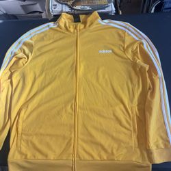 Adidas Yellow Track Jacket 2xl