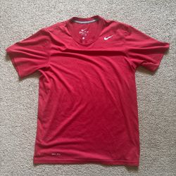 Red Nike Dri Fit Shirt