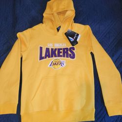 Youth NBA Los Angeles Lakers Gold MVP Pullover Hoodie. Basketball Kid's Sweater.. Suéter. 
