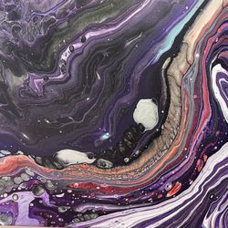 Acrylic Pour Paintings on Canvas - 16” x 20”