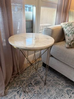 Marble Top Round Table Gold – Threshold™