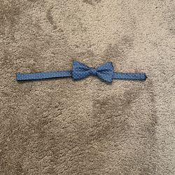 A Blue Clip On Bow Tie