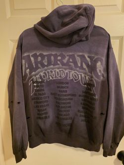 BTS Arirang Charcoal Zip Up Hoodie Jacket Size M