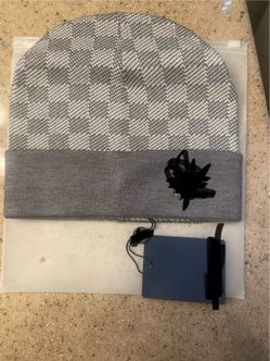 Grey designer beanie