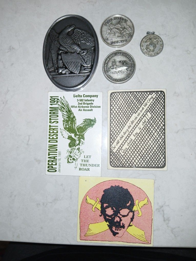 Old Military Items Carried By The Soldiers From Pearl Harbor