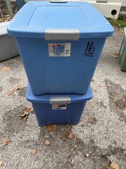 Sterilite 22 Gallon Plastic Storage Totes – $6 each