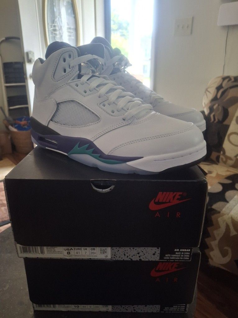 JORDAN RETRO 5 GRAPE Fresh Prince 8men