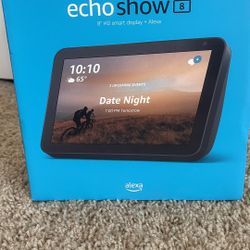 Amazon Echo Show 8 (1st Gen) – Like New, In Box – Charcoal