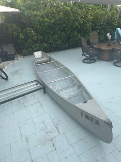 17ft aluminum canoe