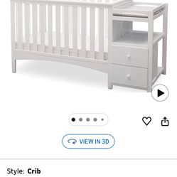 New White Crib 