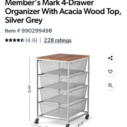 Members Mark 4 drawer Organizer