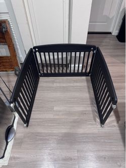 3-Panel Folding Wood Dog Pet Gate – 35x23.5” Panels