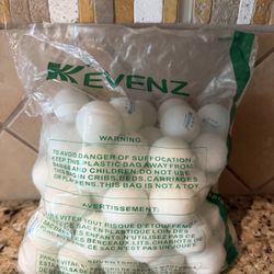 Kevenz White Table Tennis Balls (QTY 55)