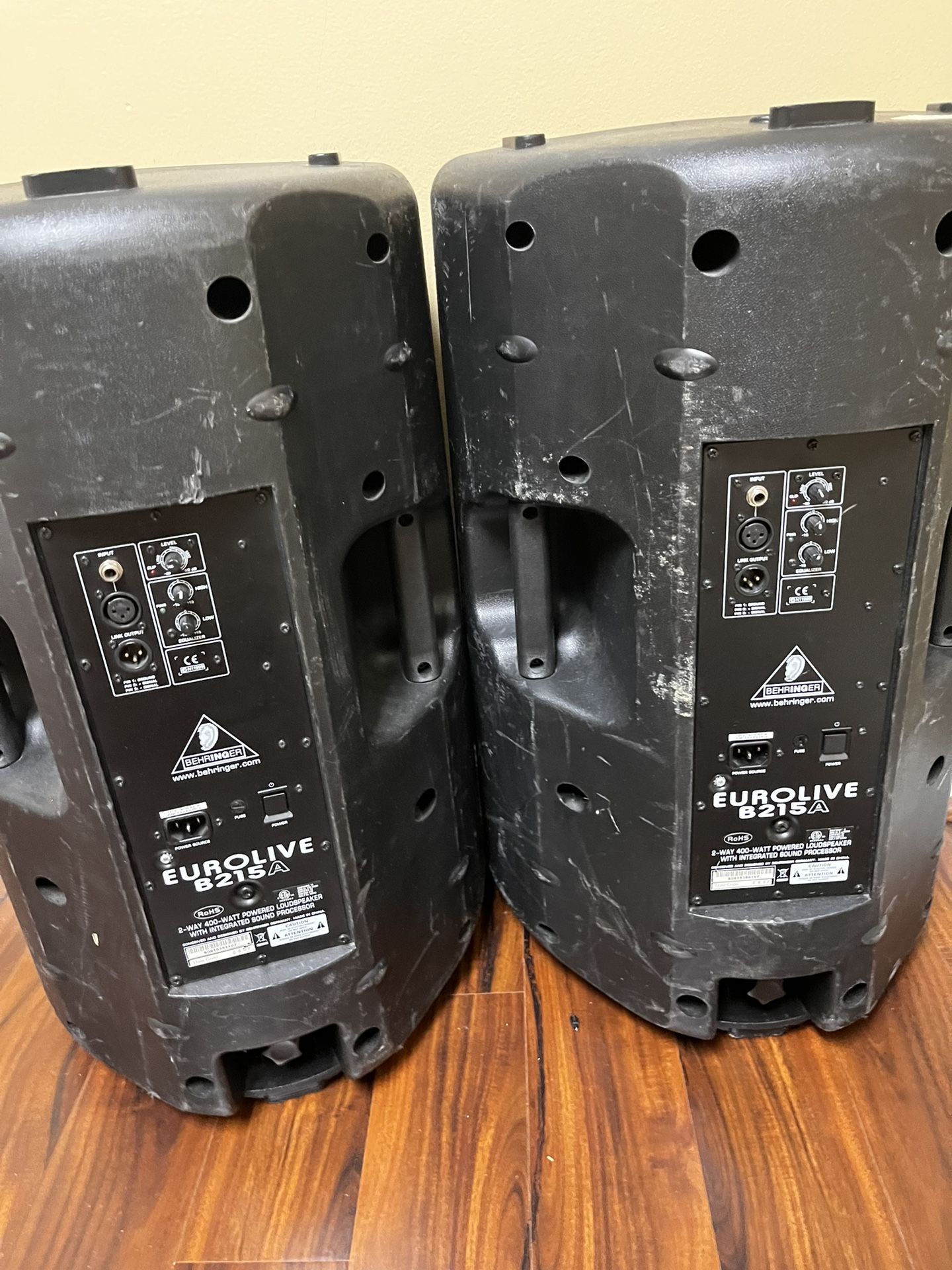 Behringer B215A 400W Active Speaker Pair
