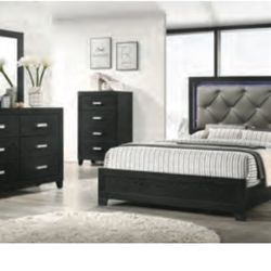 QUEEN SIZE BEDROOMS 7 PIECES/ MATTRESS+BOX+BED FRAME+DRESSER+MIRROR+CHEST+NIGHTSTAND BRAND NEW DELIVERY 🚚 AVAILABLE ALL CITIES!
