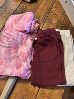girls Sweatpants Lightly Used Not Faded Three Pairs