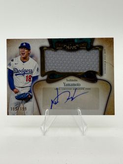 2026 Tier One Yoshinobu Yamamoto Relic Auto #/199