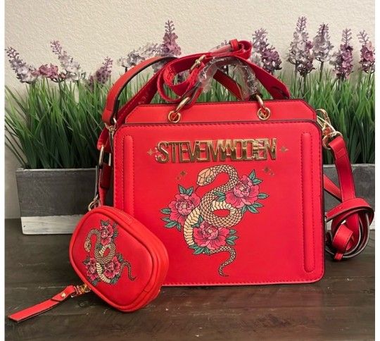 NEW STEVE MADDEN YEAR OF THE SNAKE HANDBAG RARE