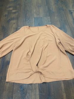 Women’s mauve orange shirt size 2x 3/4 sleeve #21