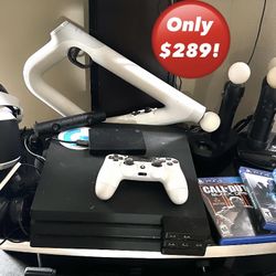 🔥ULTIMATE PS4 PRO+PSVR BUNDLE with AIM CONTROLLER 