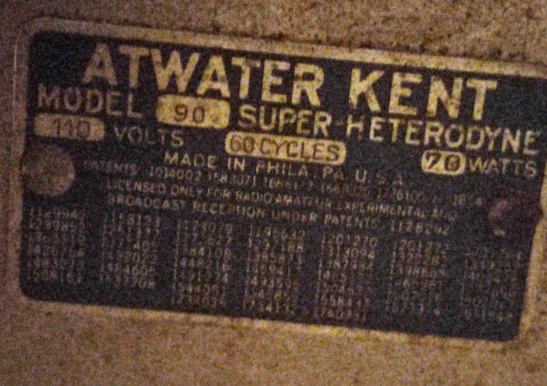 Atwater Kent Antique Radio