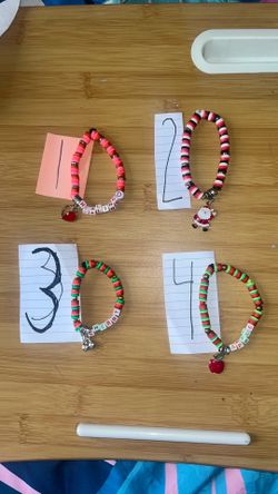 Red Colored  Singular Bracelets