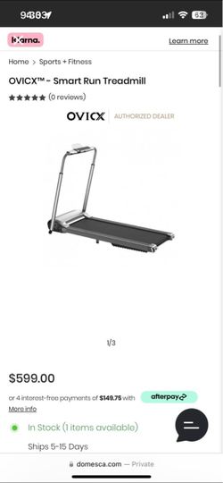 OVICX Portable Foldable Treadmill for Home with Photoelectric