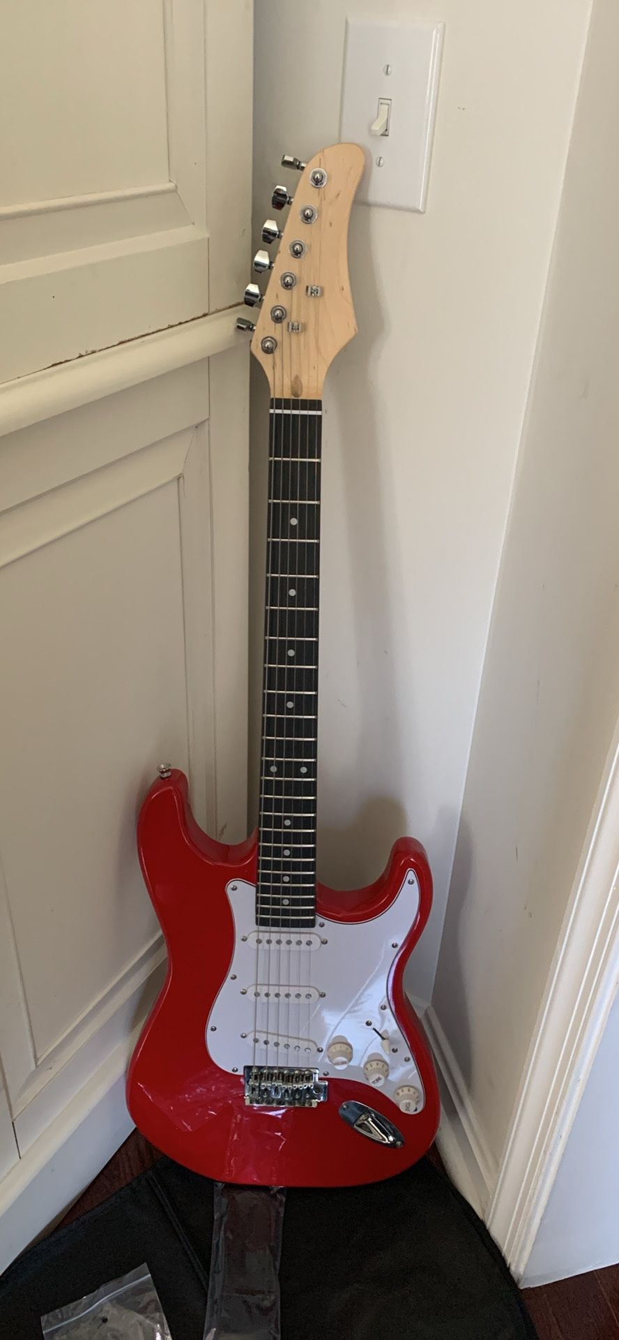 Glarry GST Rosewood Fingerboard Electric Guitar Red