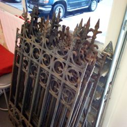 Heavy Cast Iron Fence Panels.