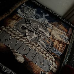 Vintage Raiders Woven Blanket