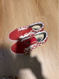 Red  checkered Vans
