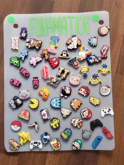 Lisa Frank/pacman/Mario Croc Charms