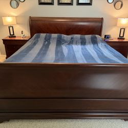  King Size Cherry Wood Bedroom Set – $800 (Delivery Included!) 