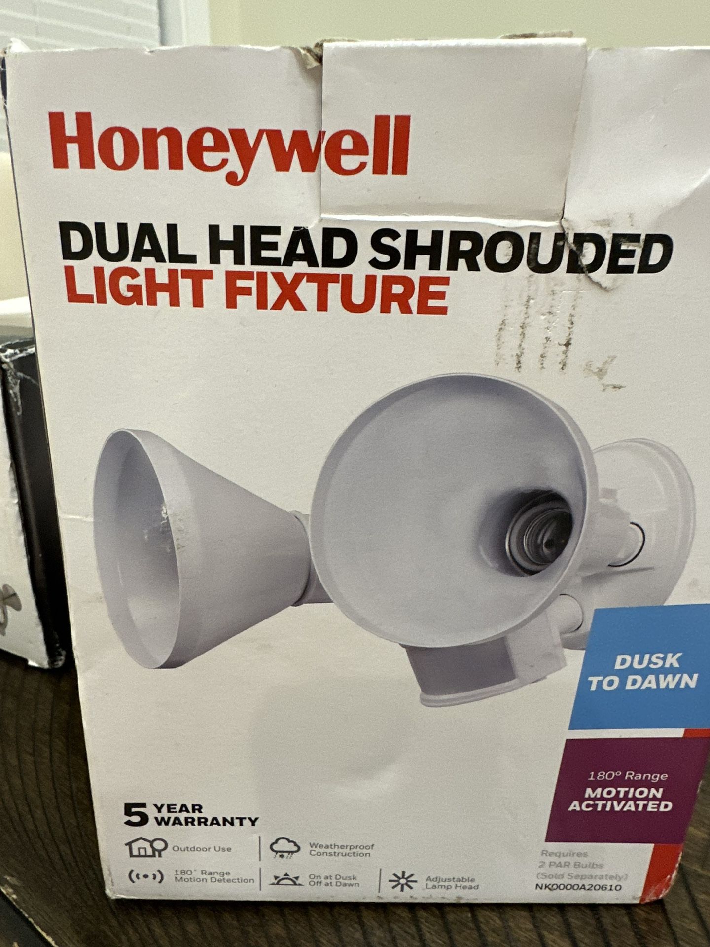 Dual Head Shrouded Light Fixture