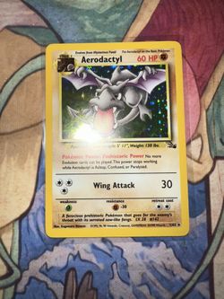 Aerodactyl Holo Pokemon Fossil Unlimited 