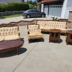 Sofa Love Seat Side Chair Two End Tables And Coffee Table