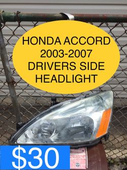 HONDA ACCORD 2003 2004 2005 2006 2007 DRIVERS SIDE HEADLIGHT HEADLIGHTS
