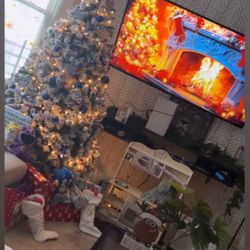 Floating TV Stand, with LED Lights, 59” Floating Entertainment Center with Power Outlet and Storage, Floating TV Shelf Media Console Cabinet for Gamin