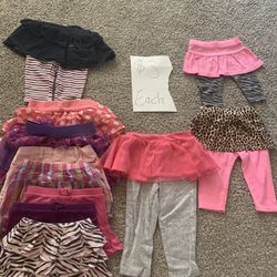 Baby girl skirts and skirts with pants $ 3 each