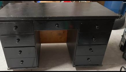 Black Multi Drawer Desk