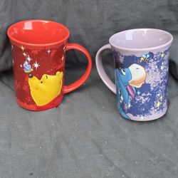 Disney's Winnie The Pooh And Eeyore Ceramic Mugs